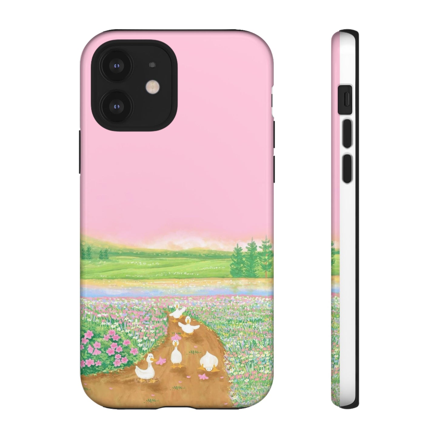 Pastel Floral Phone Case, Tough Cases for Nature Lovers, Cute Phone Accessories, Spring Gifts, Unique Mobile Covers