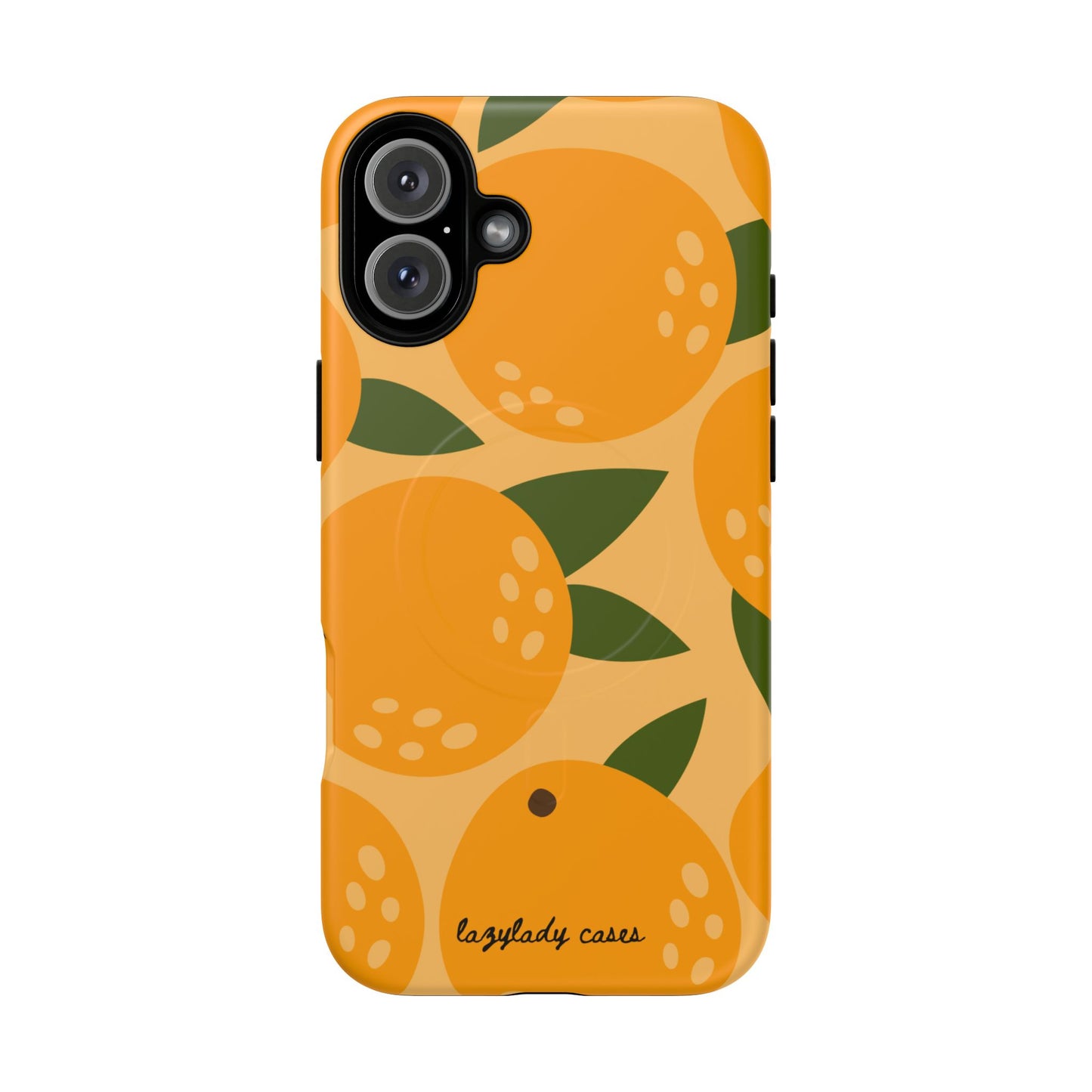 Citrus Orange Phone Case Magnetic Case for iPhone – Vibrant Orange Design