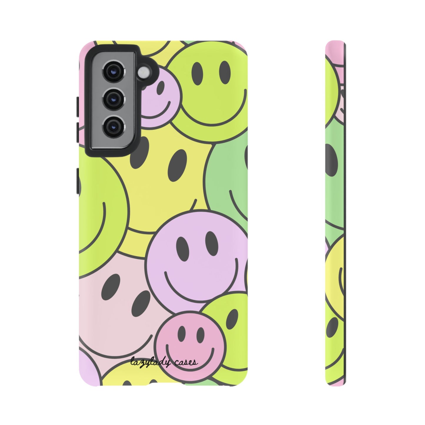 Colorful Smile Face Phone Case - Tough Protection & Fun Design