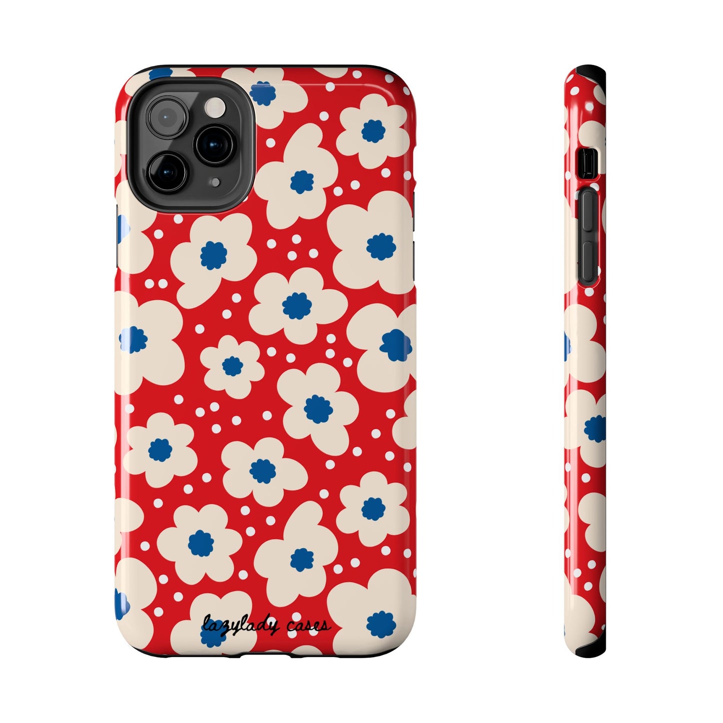 Blossom Floral Tough Phone Case - Durable Protection with Vintage Charm