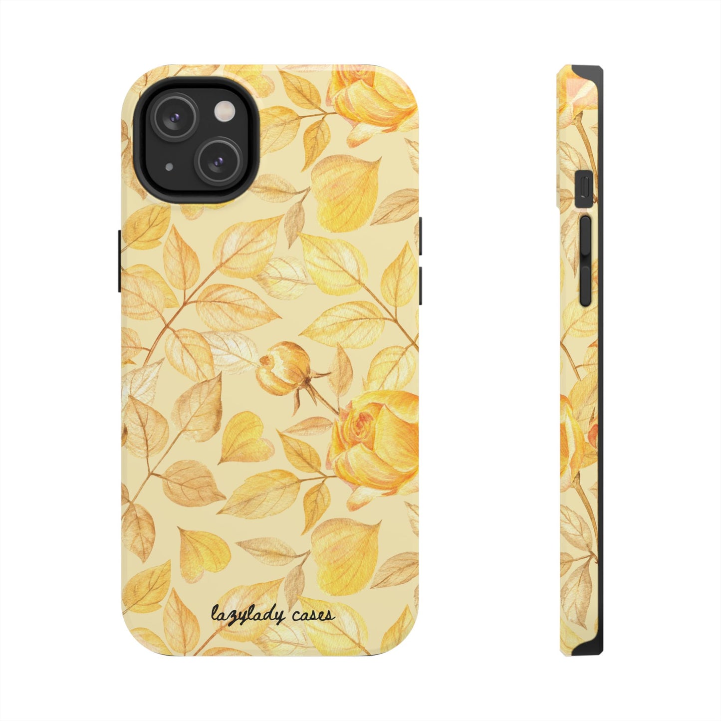 Yellow Dusk Tough Phone Case – Durable Protection with Yellow Roses Design