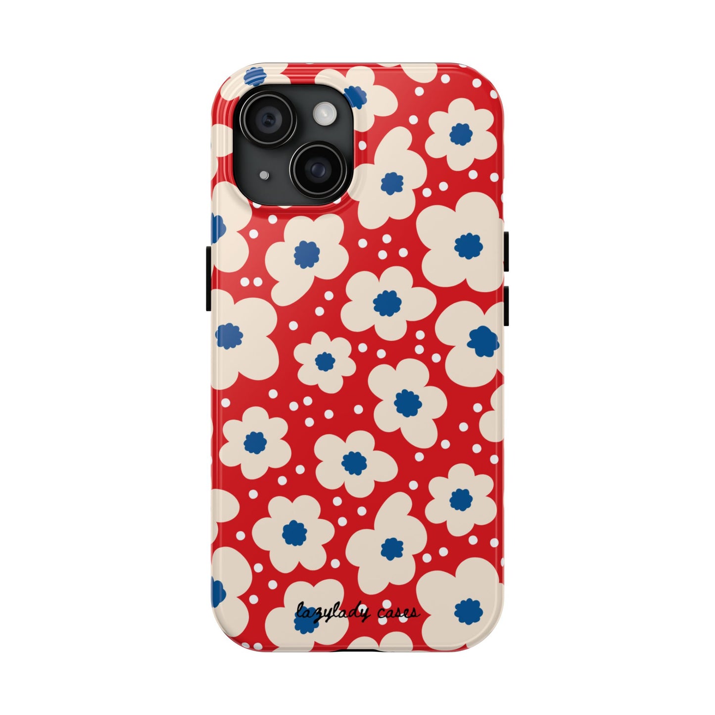 Blossom Floral Tough Phone Case - Durable Protection with Vintage Charm