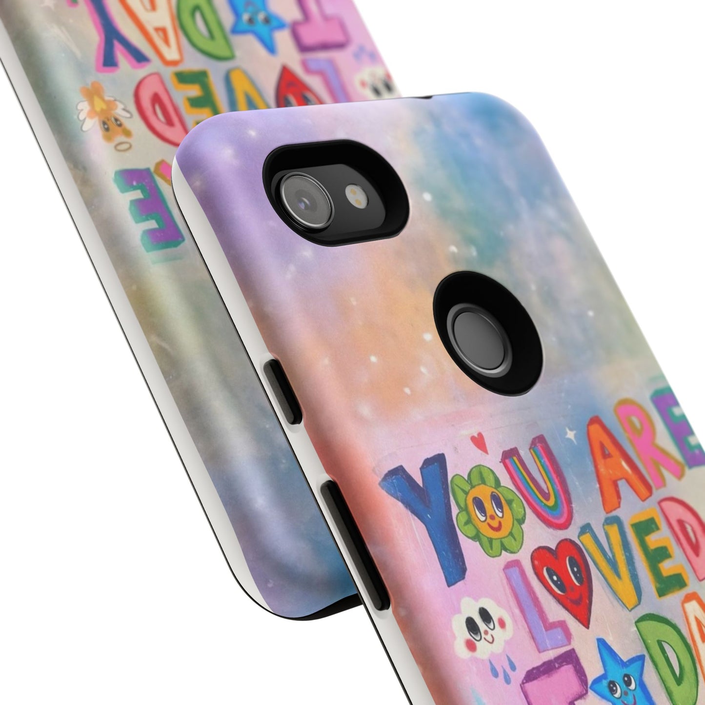 Colorful Phone Case with Positive Affirmations, Inspirational Phone Shell, Cute Gift for Teens, Motivational Tech Accessory, I Love You Case