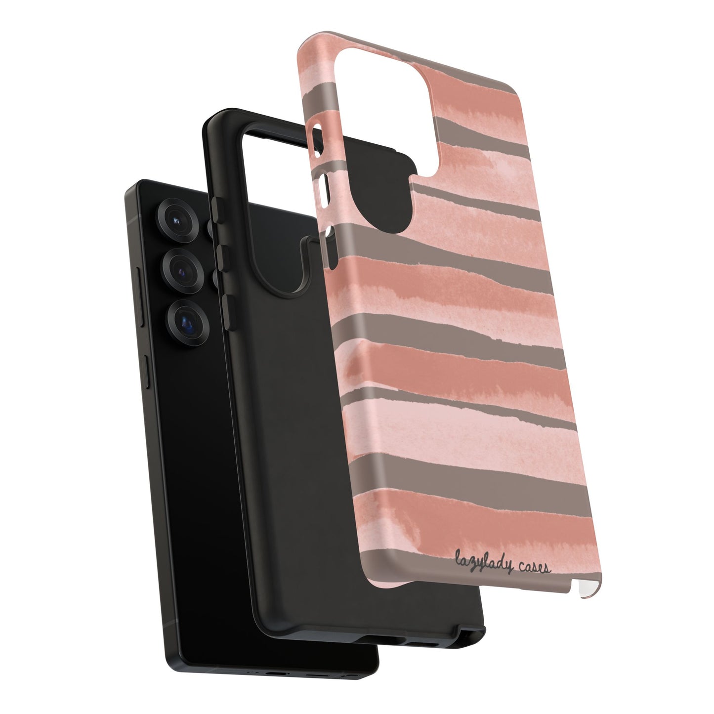 Stylish Tough Phone Case | Watercolor Stripe Design