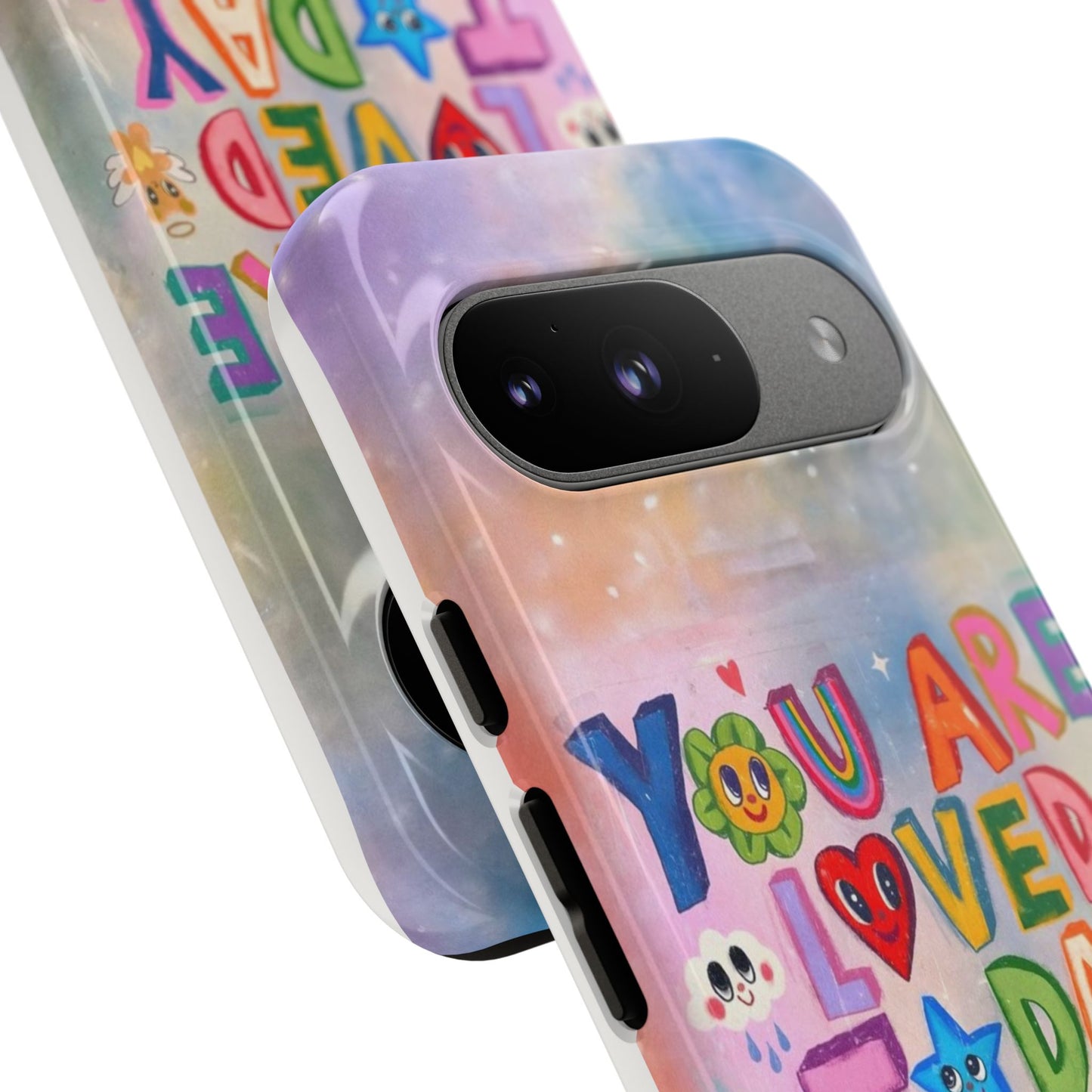 Colorful Phone Case with Positive Affirmations, Inspirational Phone Shell, Cute Gift for Teens, Motivational Tech Accessory, I Love You Case