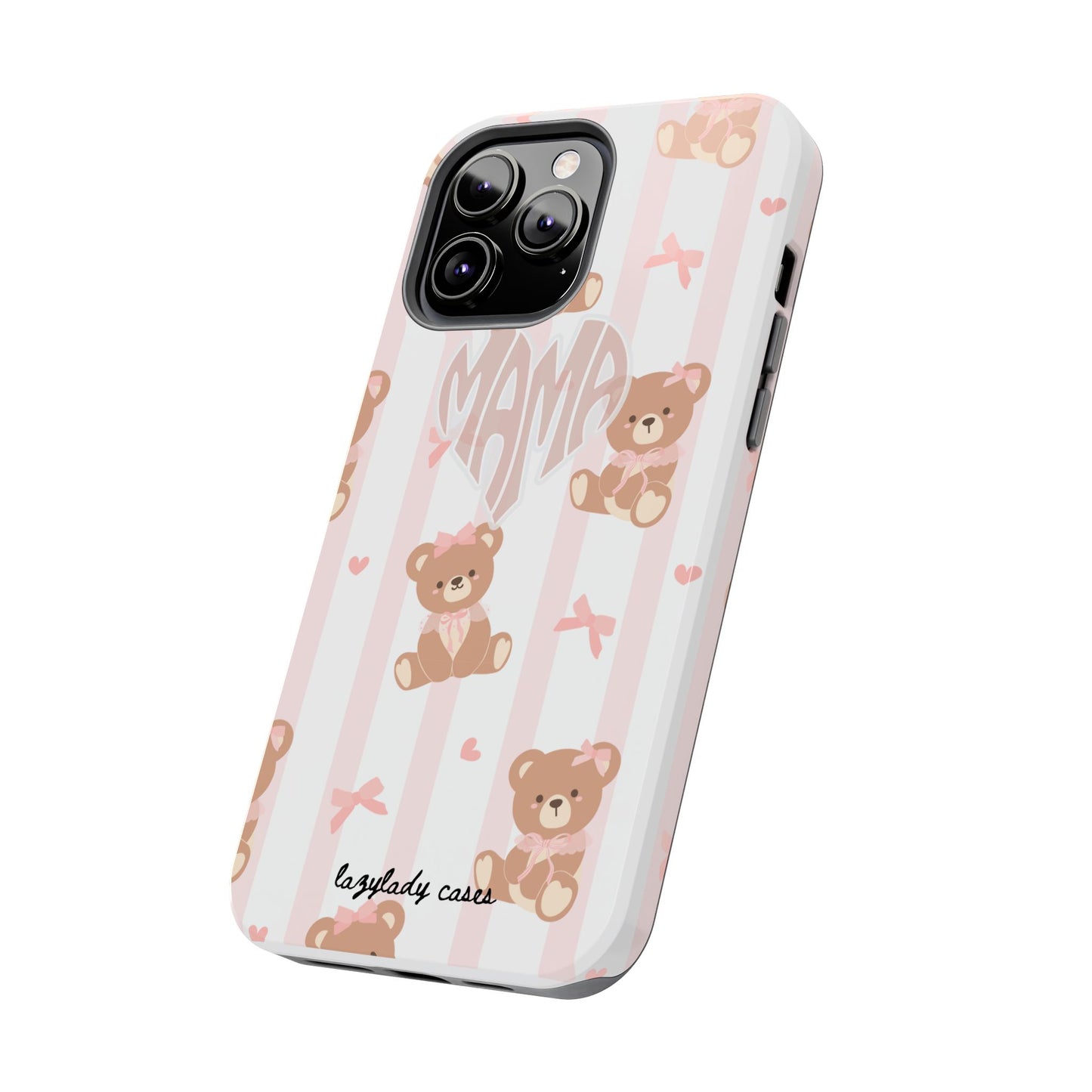 Cute Bear Mama Phone Case - Stylish Tough Case for Moms