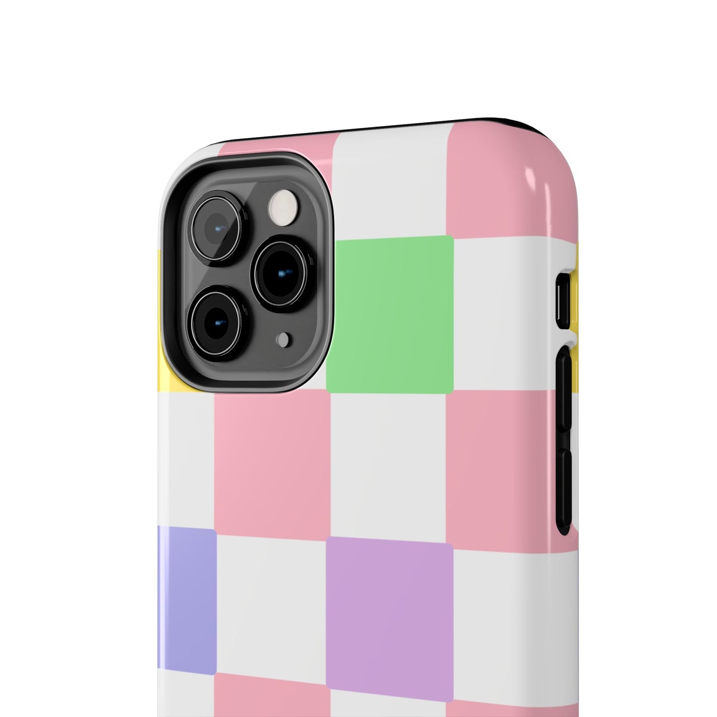 Colorful Checkerboard Tough Phone Case – Vibrant & Durable Protection