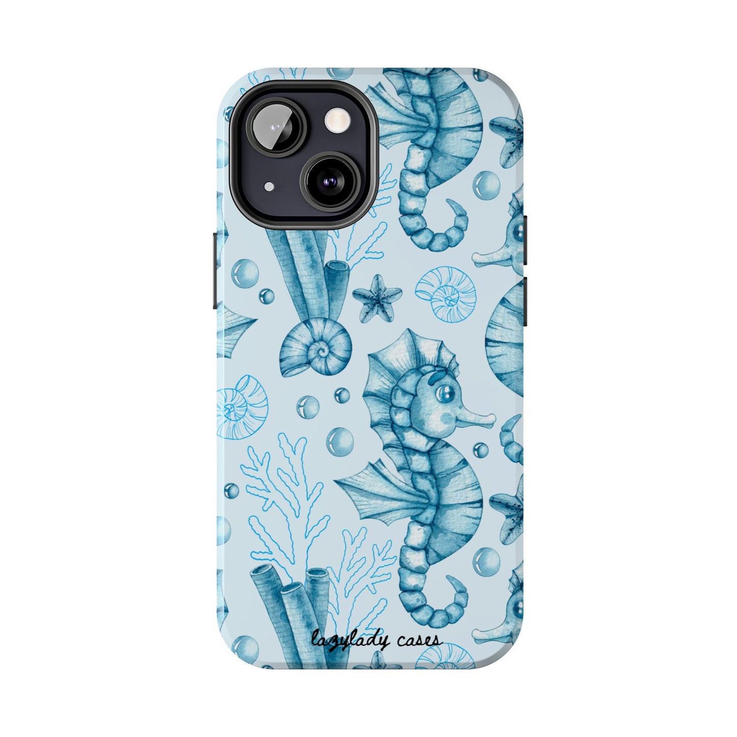 Coastal Seahorse Phone Case - Tough Protection with Beach Vibe