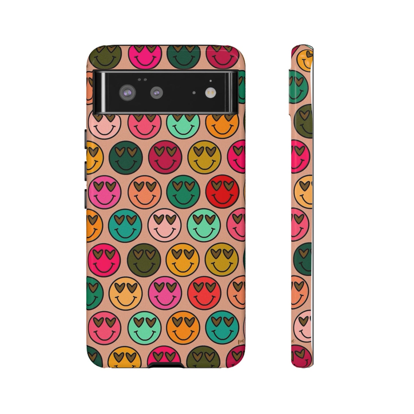 Colorful Smiley Phone Case | Tough Cases, Cute Phone Cover, Happy Vibes, Gift for Friends, Fun Phone Accessory