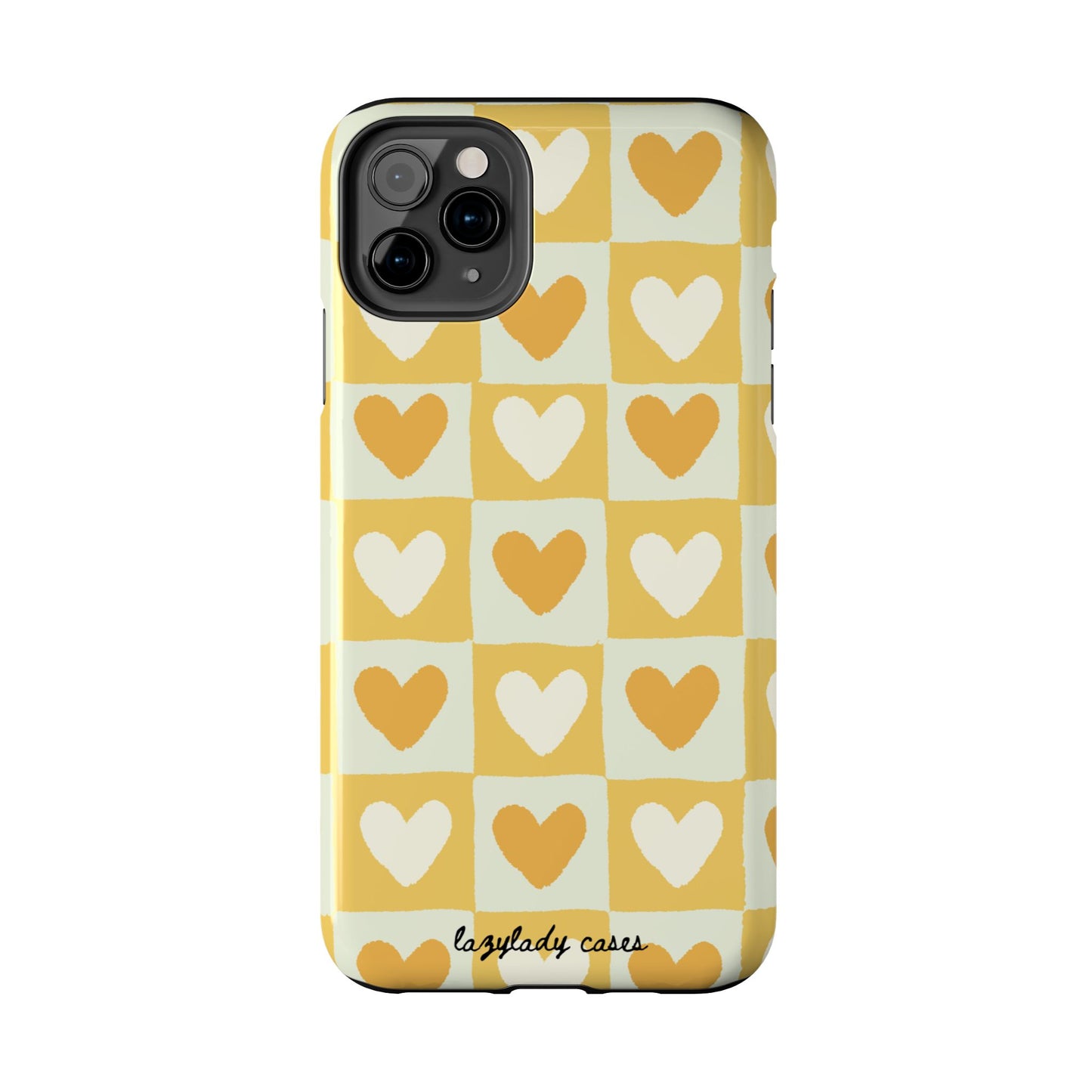 Heart Pattern Tough Phone Case - Cute & Durable for Everyday Use