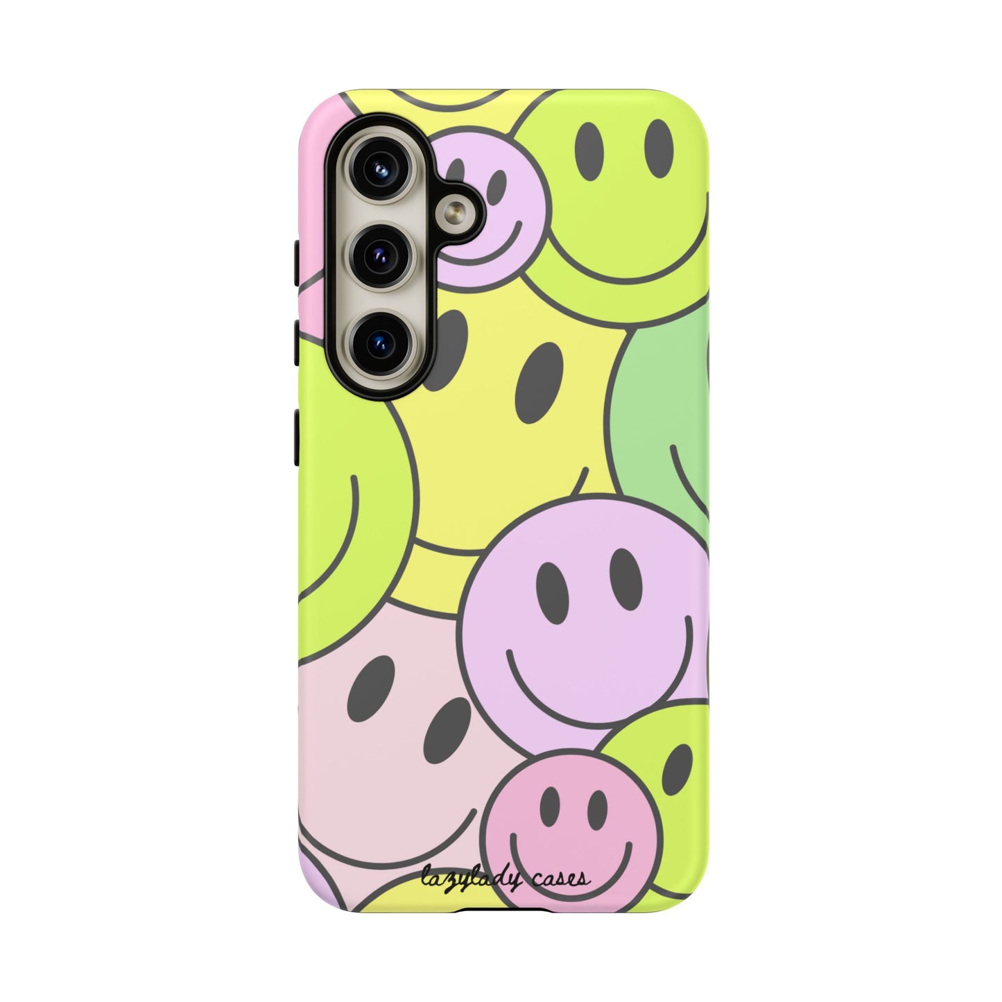 Colorful Smile Face Phone Case - Tough Protection & Fun Design