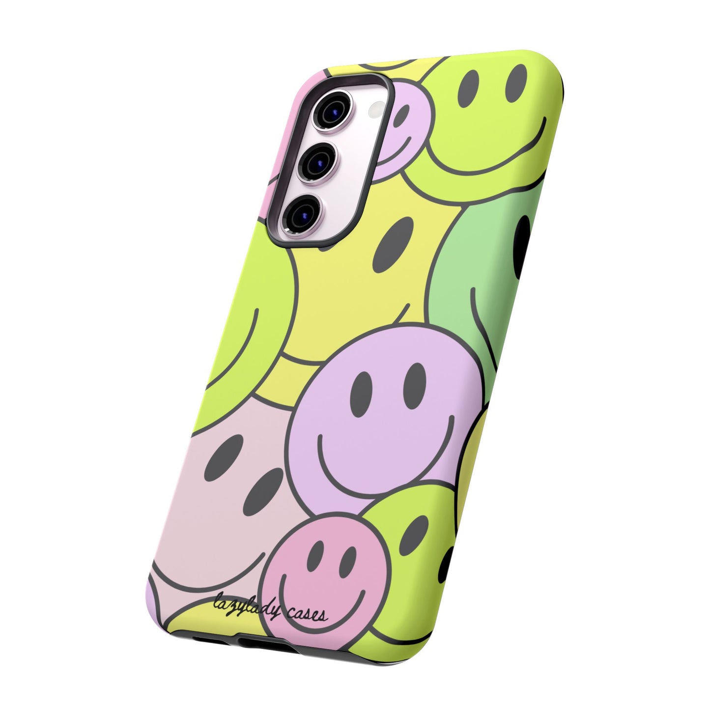 Colorful Smile Face Phone Case - Tough Protection & Fun Design