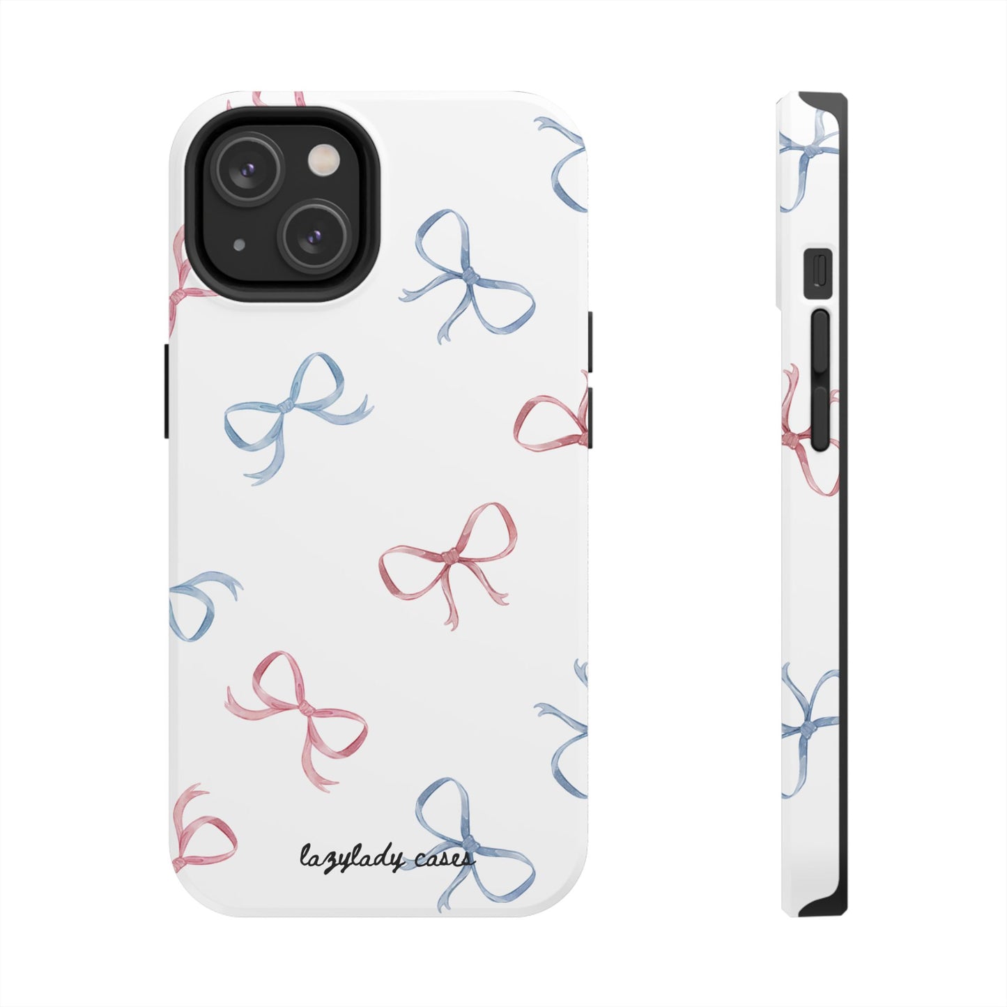 Chic Bow Pattern Tough Phone Case | Stylish Protection for Your Device