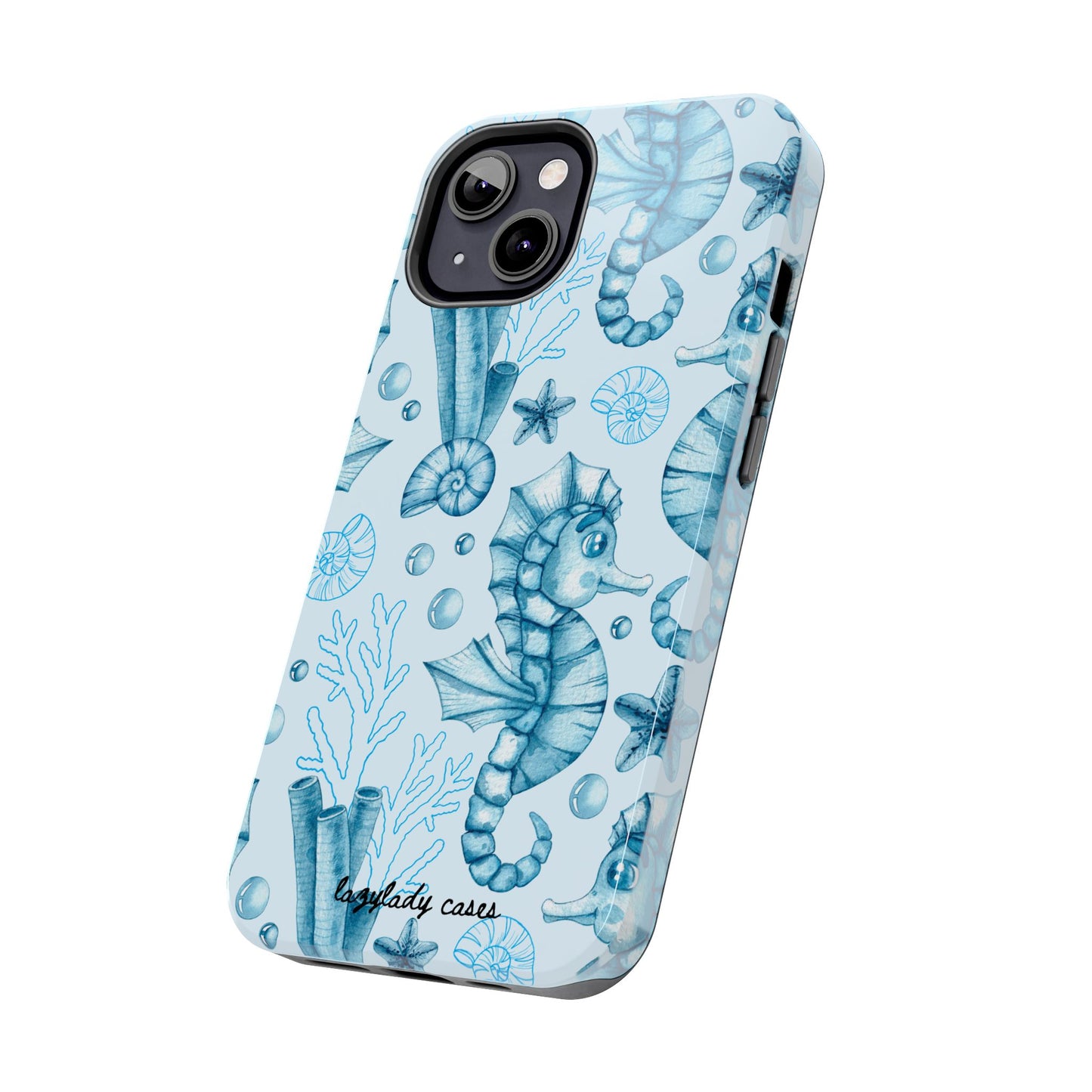 Coastal Seahorse Phone Case - Tough Protection with Beach Vibe