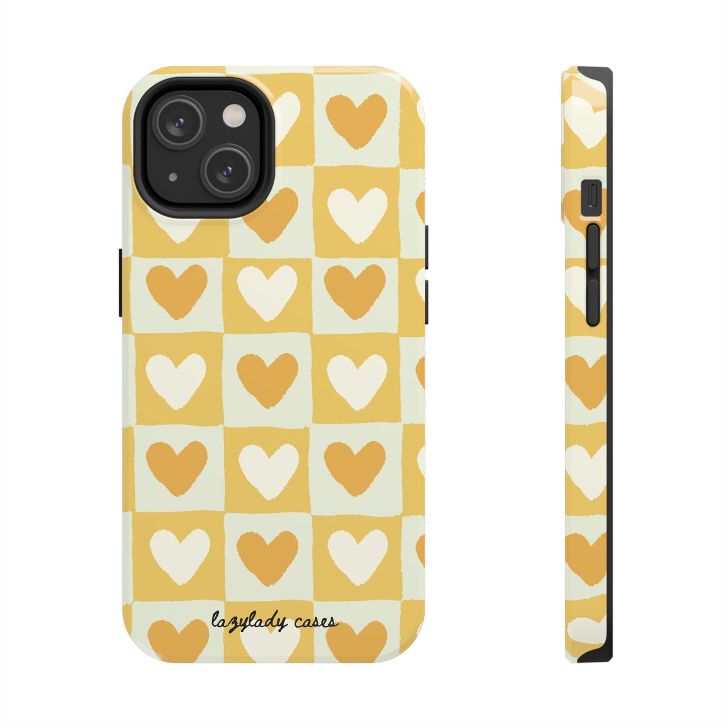 Heart Pattern Tough Phone Case - Cute & Durable for Everyday Use