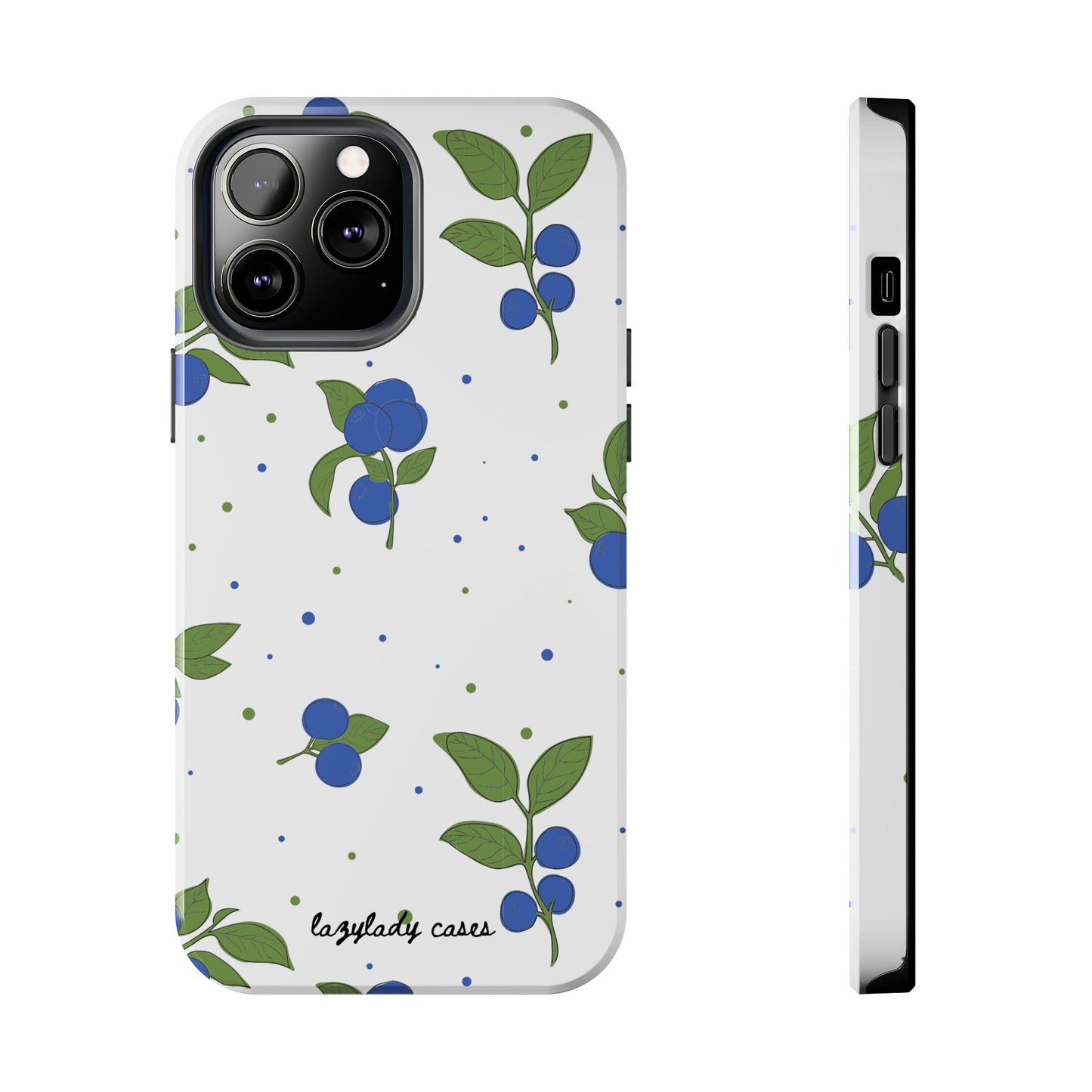 Blueberry Tough Phone Case - Durable Berry Design for Everyday Protection
