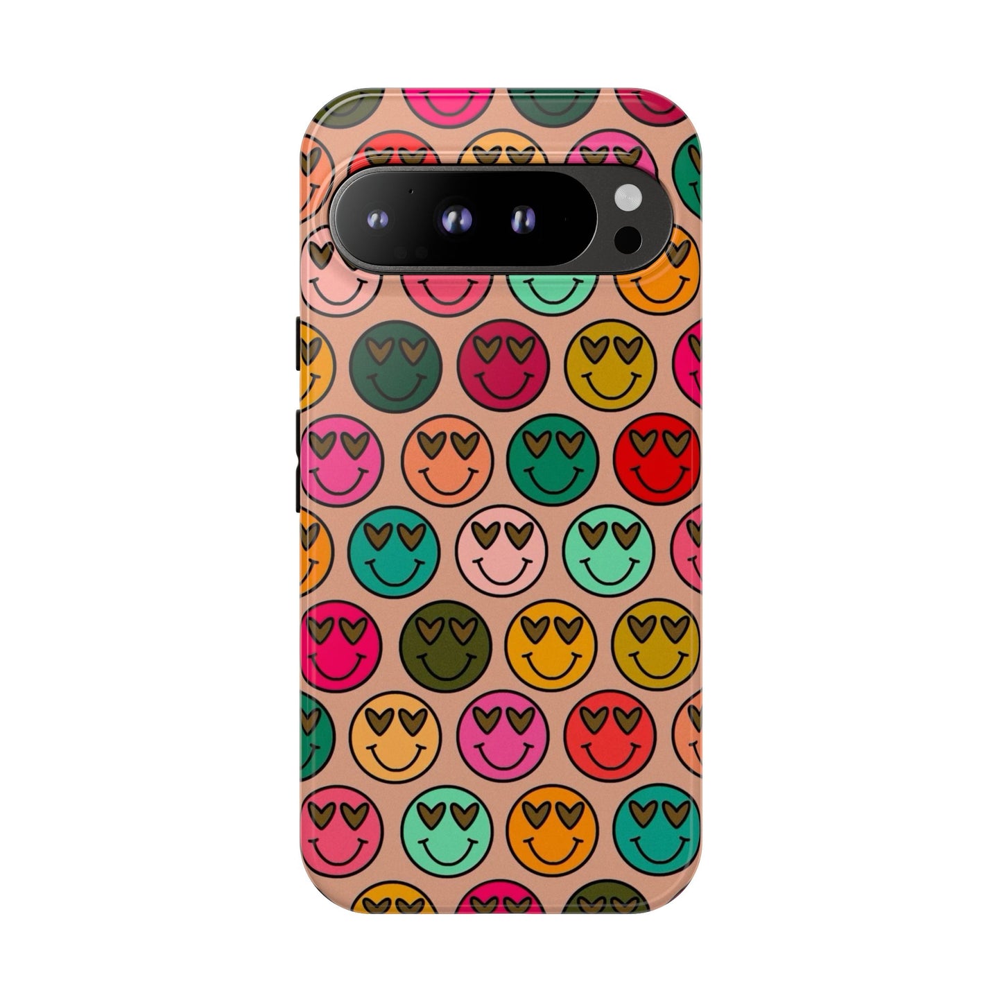 Colorful Smiley Phone Case | Tough Cases, Cute Phone Cover, Happy Vibes, Gift for Friends, Fun Phone Accessory