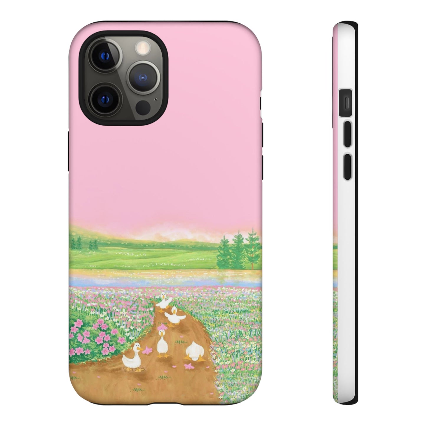 Pastel Floral Phone Case, Tough Cases for Nature Lovers, Cute Phone Accessories, Spring Gifts, Unique Mobile Covers