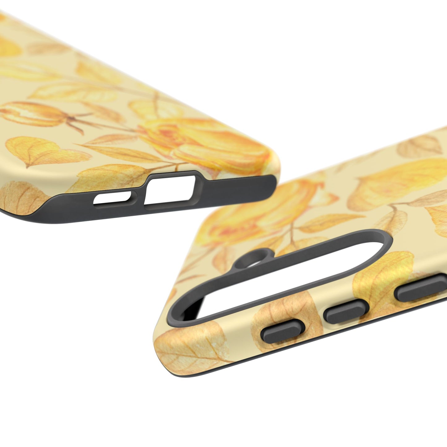 Yellow Dusk Tough Phone Case - Yellow Rose Design