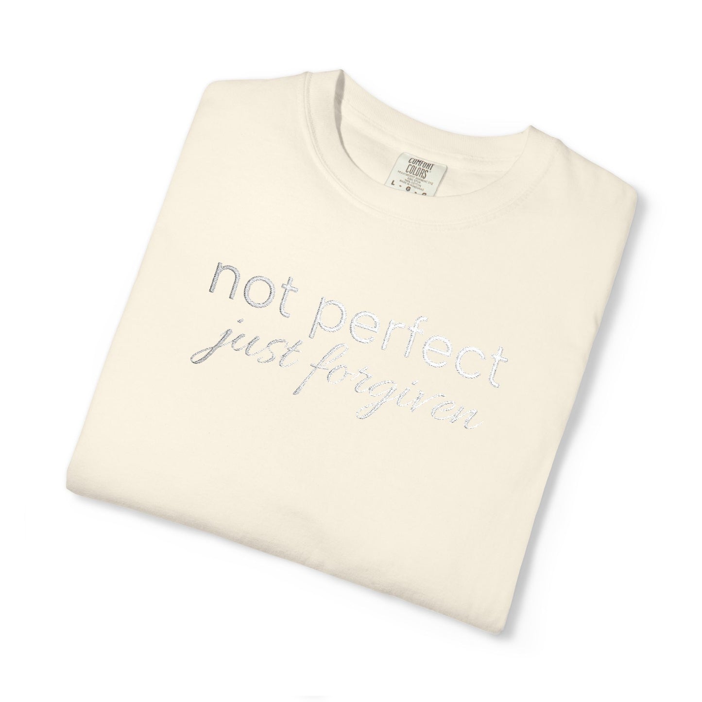 Not Perfect Embroidered Tee