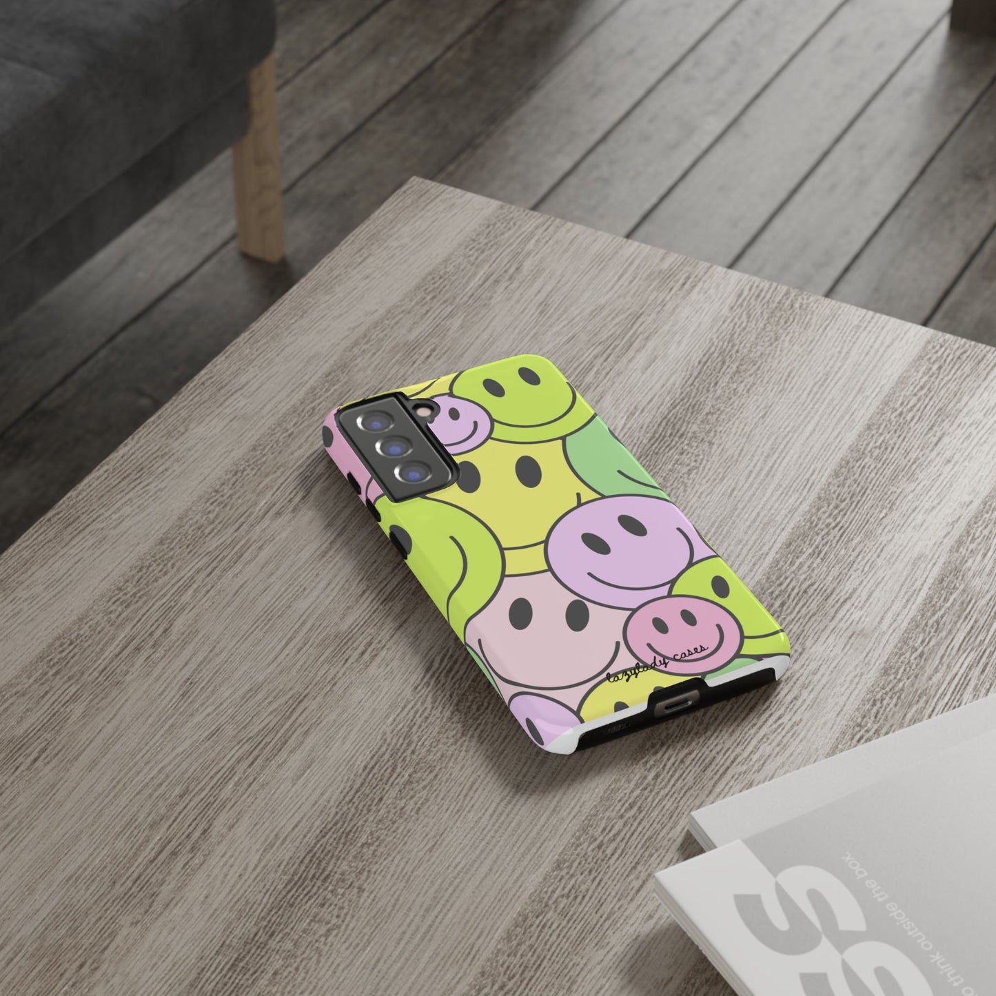 Colorful Smile Face Phone Case - Tough Protection & Fun Design