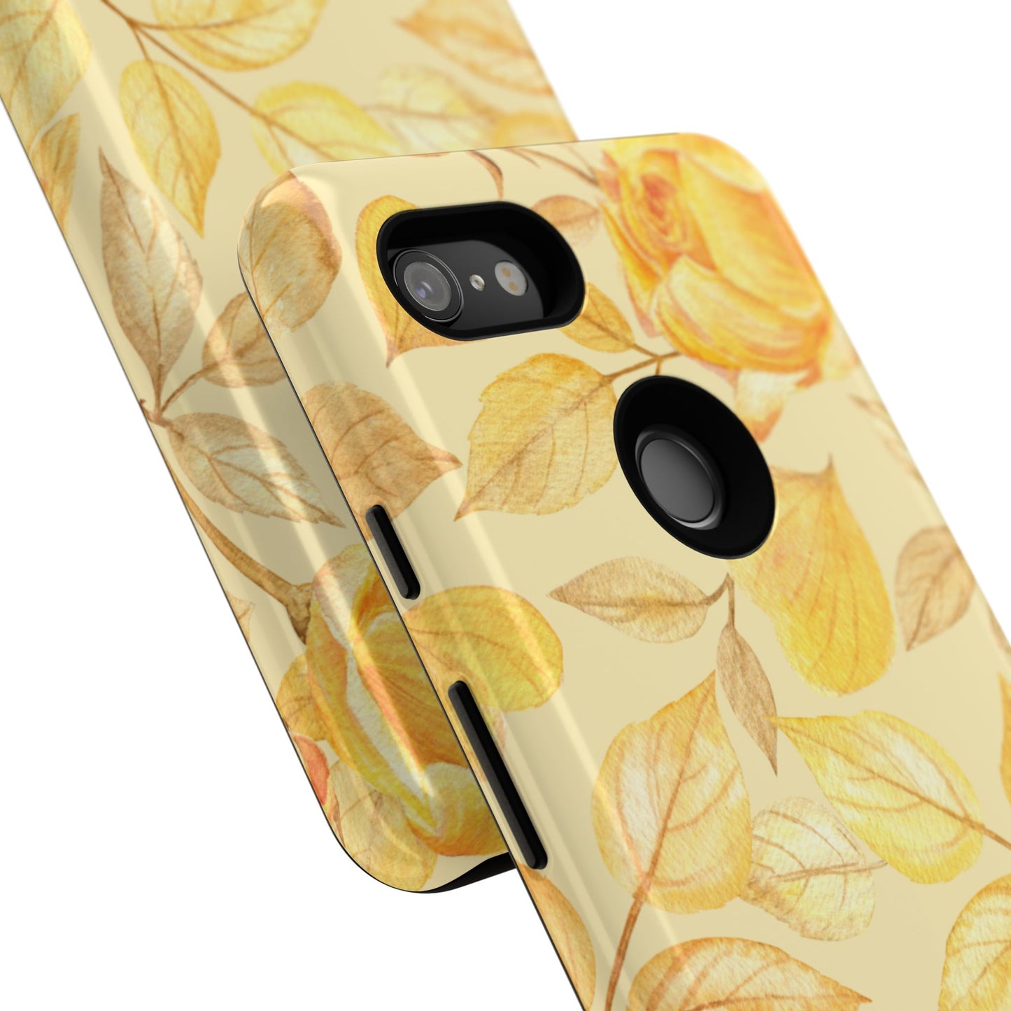 Yellow Dusk Tough Phone Case - Yellow Rose Design