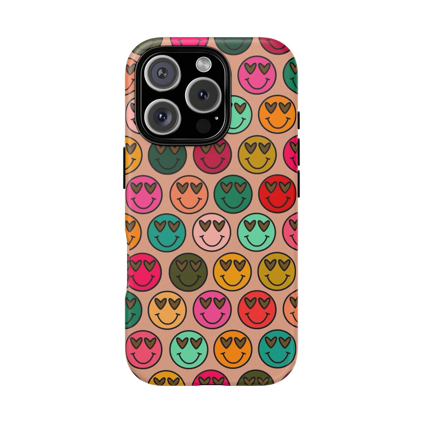 Colorful Smiley Phone Case | Tough Cases, Cute Phone Cover, Happy Vibes, Gift for Friends, Fun Phone Accessory