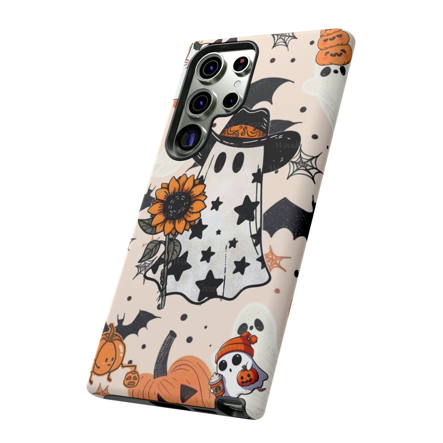 Cute Ghost Phone Case, Halloween Decor, Spooky Gift, Fall Accessories, Pumpkin Lover's Gift, Autumn Vibes, Trick or Treat