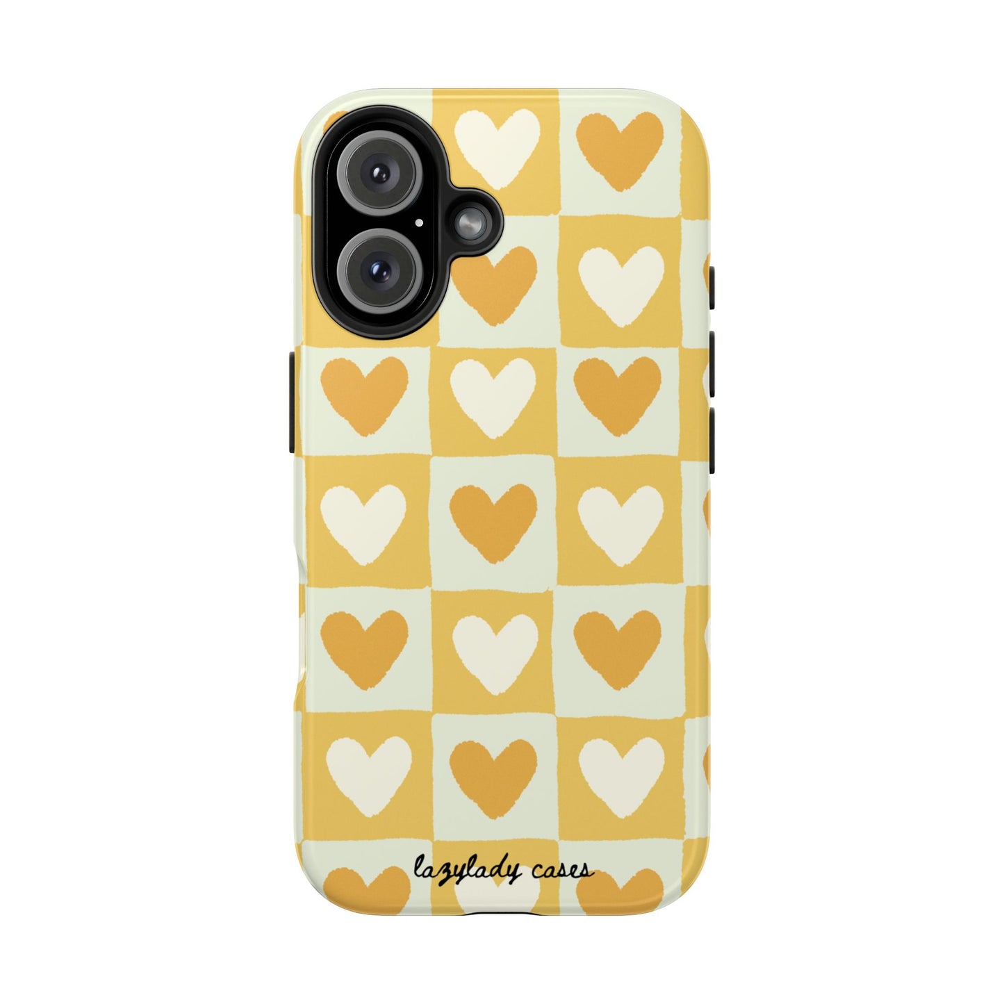 Heart Pattern Tough Phone Case - Cute & Durable for Everyday Use