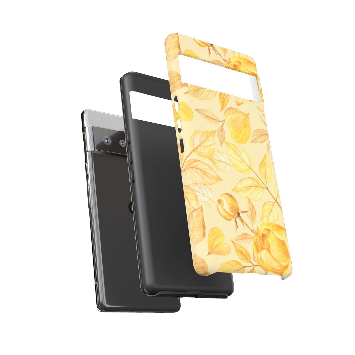 Yellow Dusk Tough Phone Case - Yellow Rose Design