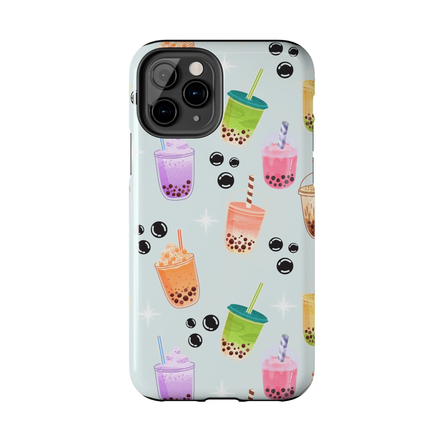 Colorful Boba Tea Phone Case, Tough Phone Cases for Drink Lovers, Cute Phone Accessory, Fun Gifts for Friends, Summer Vibes