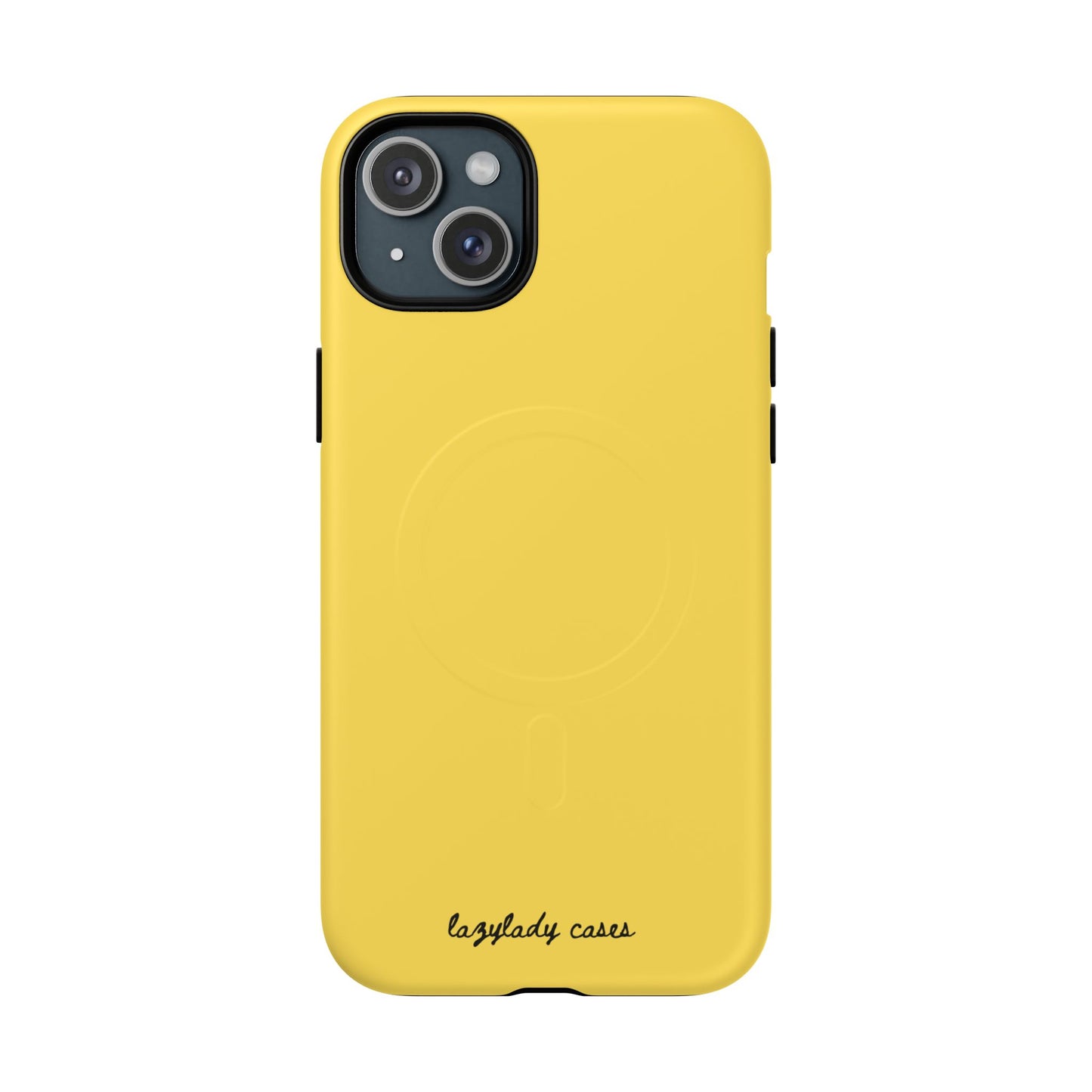 Vibrant Yellow Tough Magnetic Phone Case - Durable Protection & Stylish Design