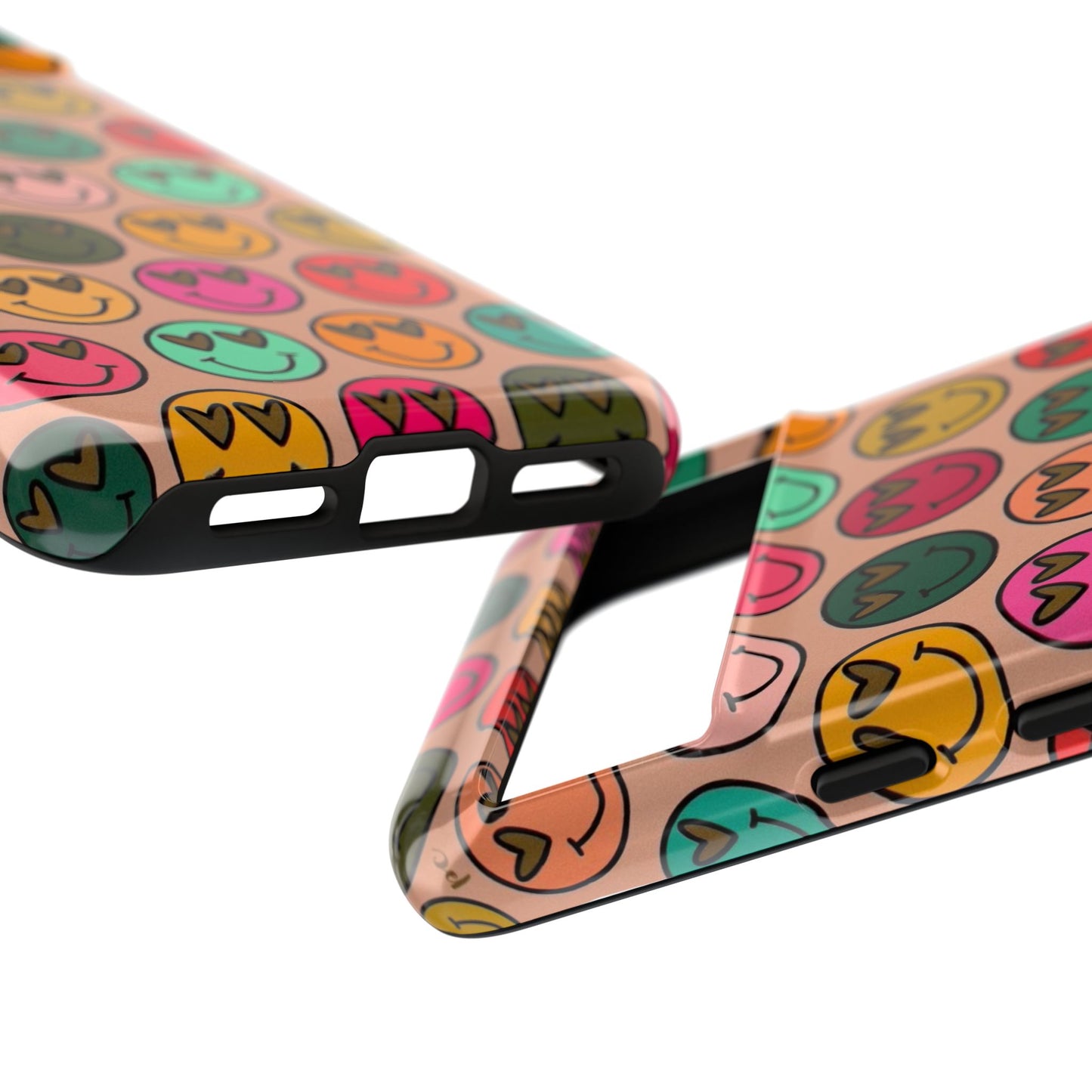 Colorful Smiley Phone Case | Tough Cases, Cute Phone Cover, Happy Vibes, Gift for Friends, Fun Phone Accessory