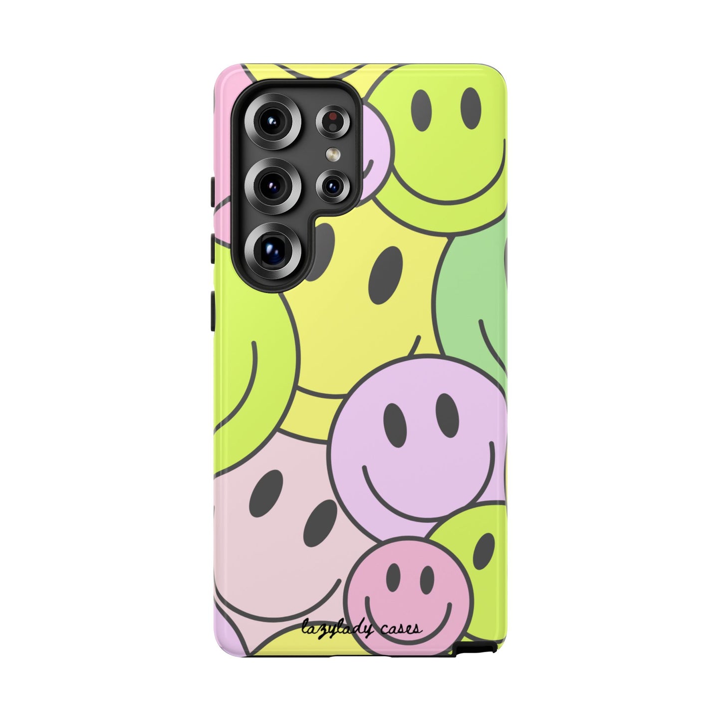 Colorful Smile Face Phone Case - Tough Protection & Fun Design