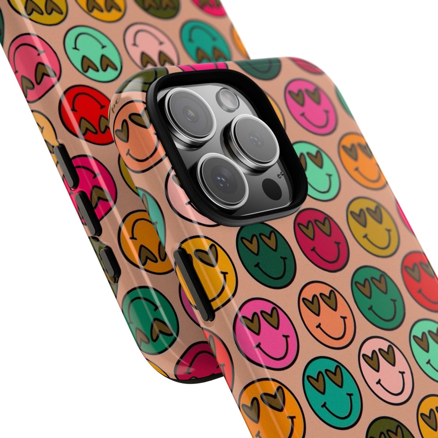 Colorful Smiley Phone Case | Tough Cases, Cute Phone Cover, Happy Vibes, Gift for Friends, Fun Phone Accessory