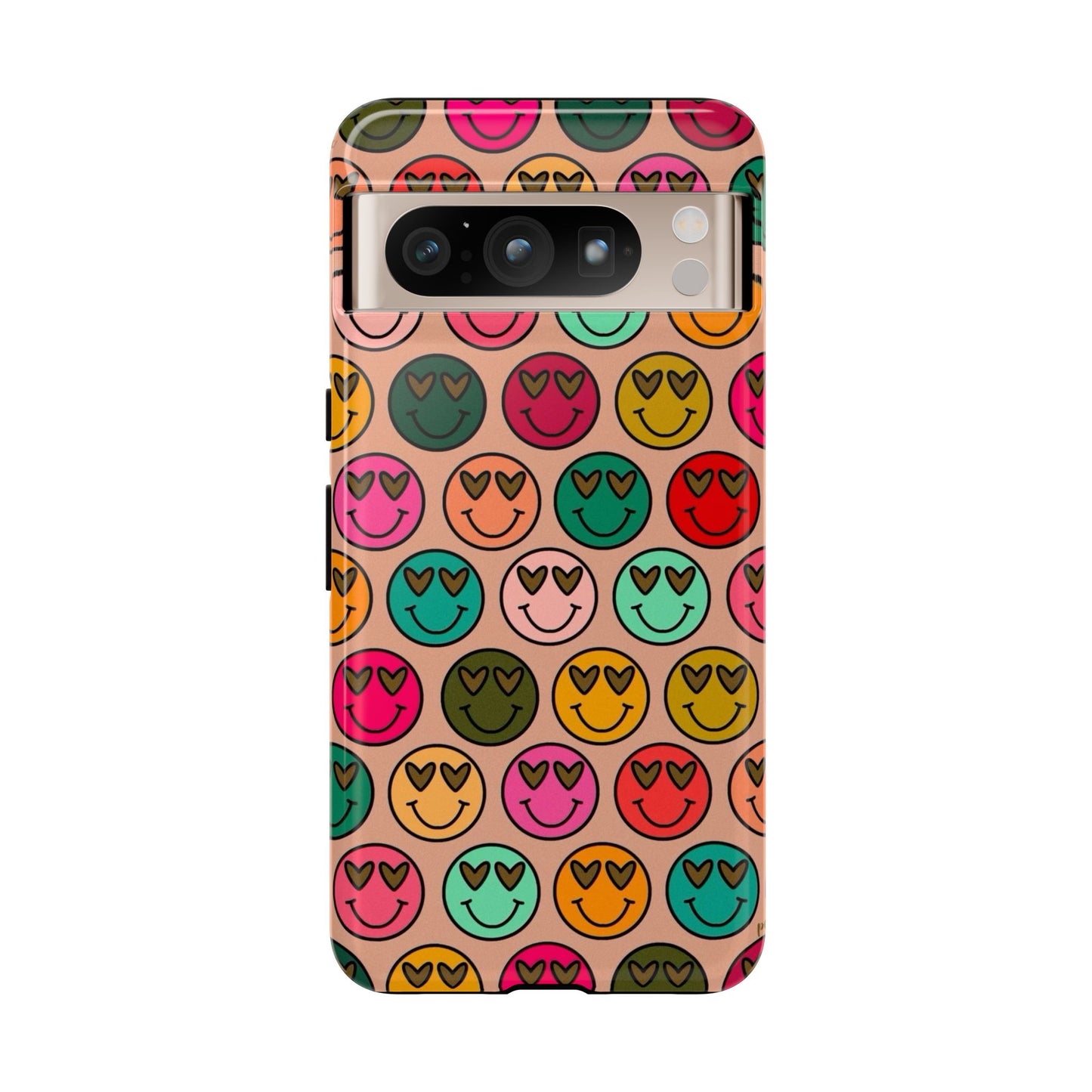 Colorful Smiley Phone Case | Tough Cases, Cute Phone Cover, Happy Vibes, Gift for Friends, Fun Phone Accessory