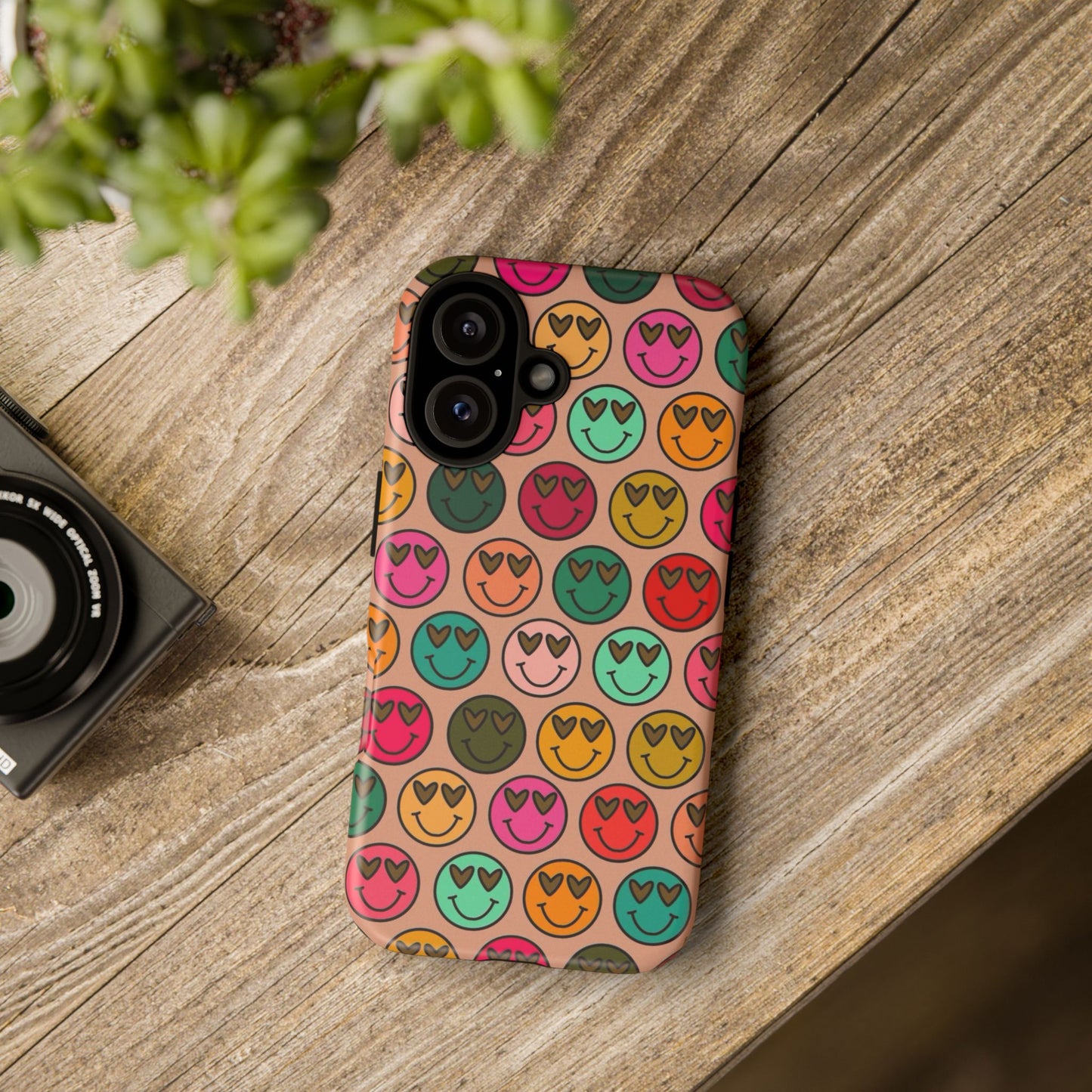 Colorful Smiley Phone Case | Tough Cases, Cute Phone Cover, Happy Vibes, Gift for Friends, Fun Phone Accessory