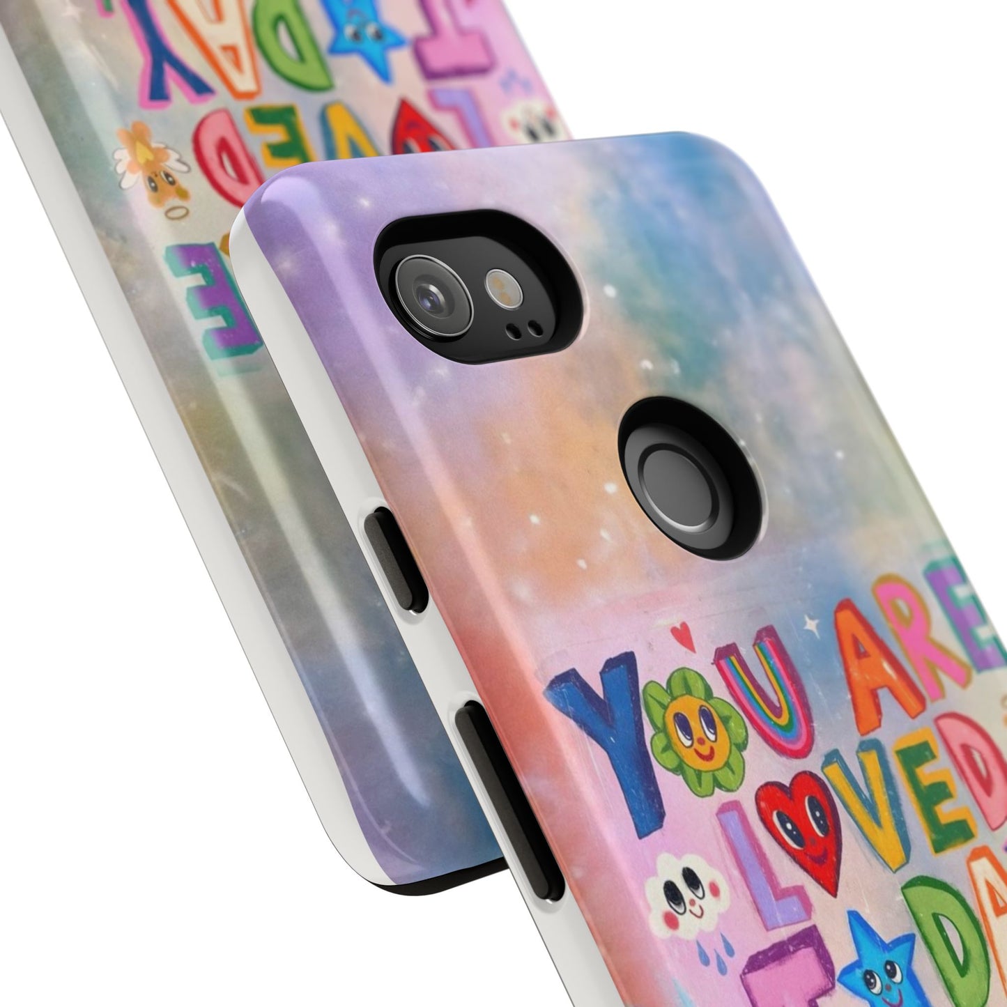 Colorful Phone Case with Positive Affirmations, Inspirational Phone Shell, Cute Gift for Teens, Motivational Tech Accessory, I Love You Case