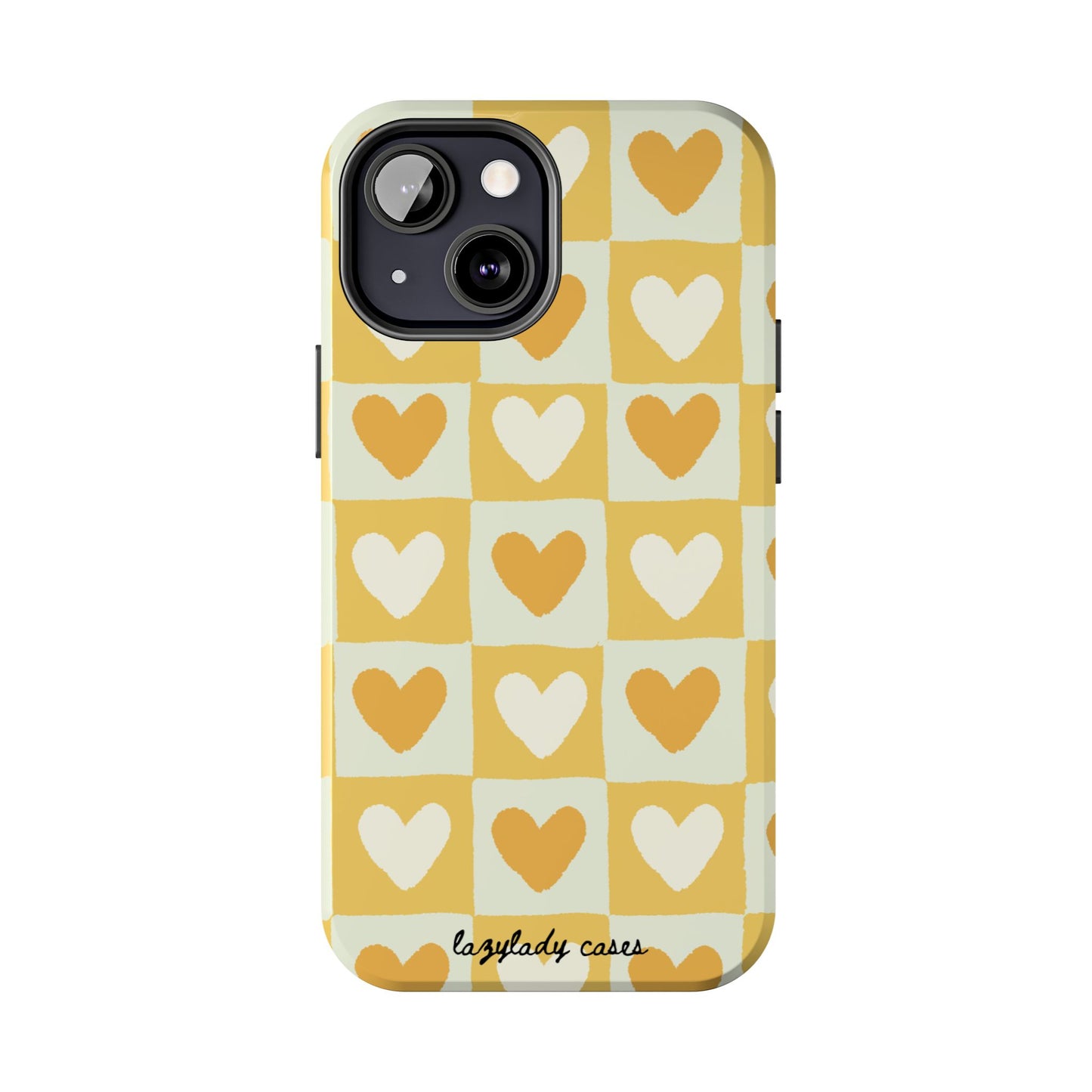 Heart Pattern Tough Phone Case - Cute & Durable for Everyday Use