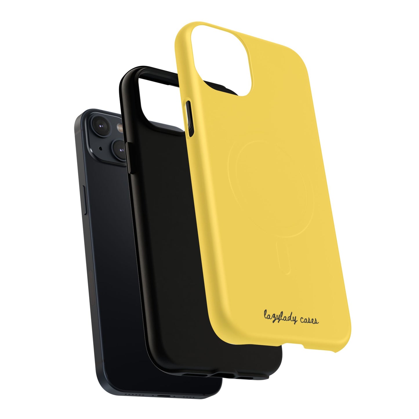 Vibrant Yellow Tough Magnetic Phone Case - Durable Protection & Stylish Design