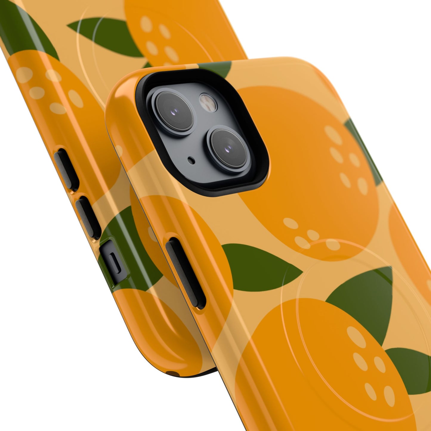 Citrus Orange Phone Case Magnetic Case for iPhone – Vibrant Orange Design