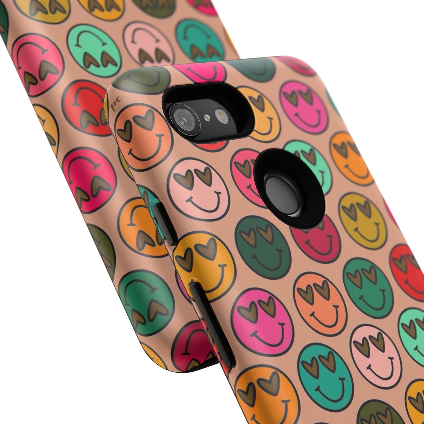 Colorful Smiley Phone Case | Tough Cases, Cute Phone Cover, Happy Vibes, Gift for Friends, Fun Phone Accessory