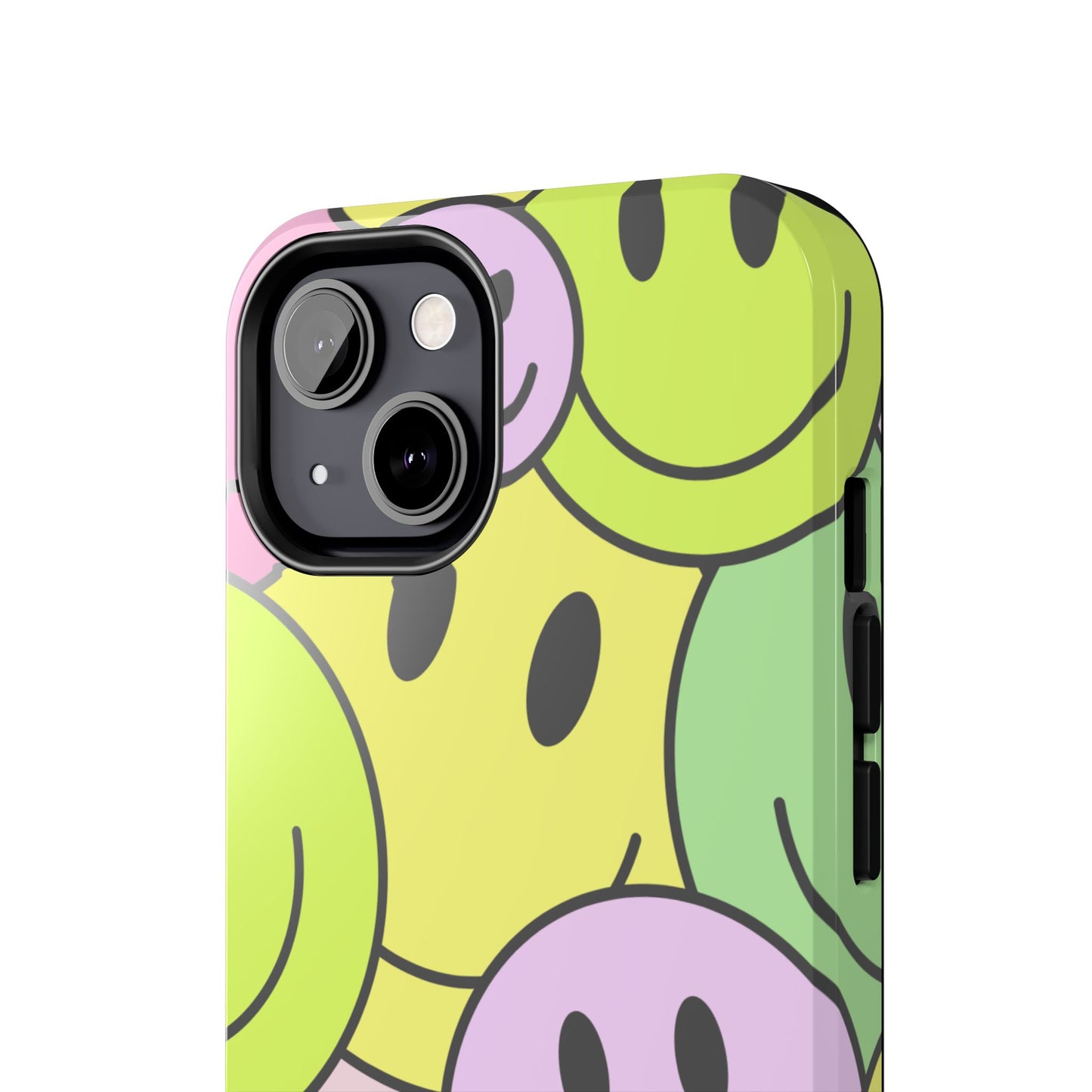 Colorful Smiley Face Tough Phone Case - Fun, Durable Protection for All Ages