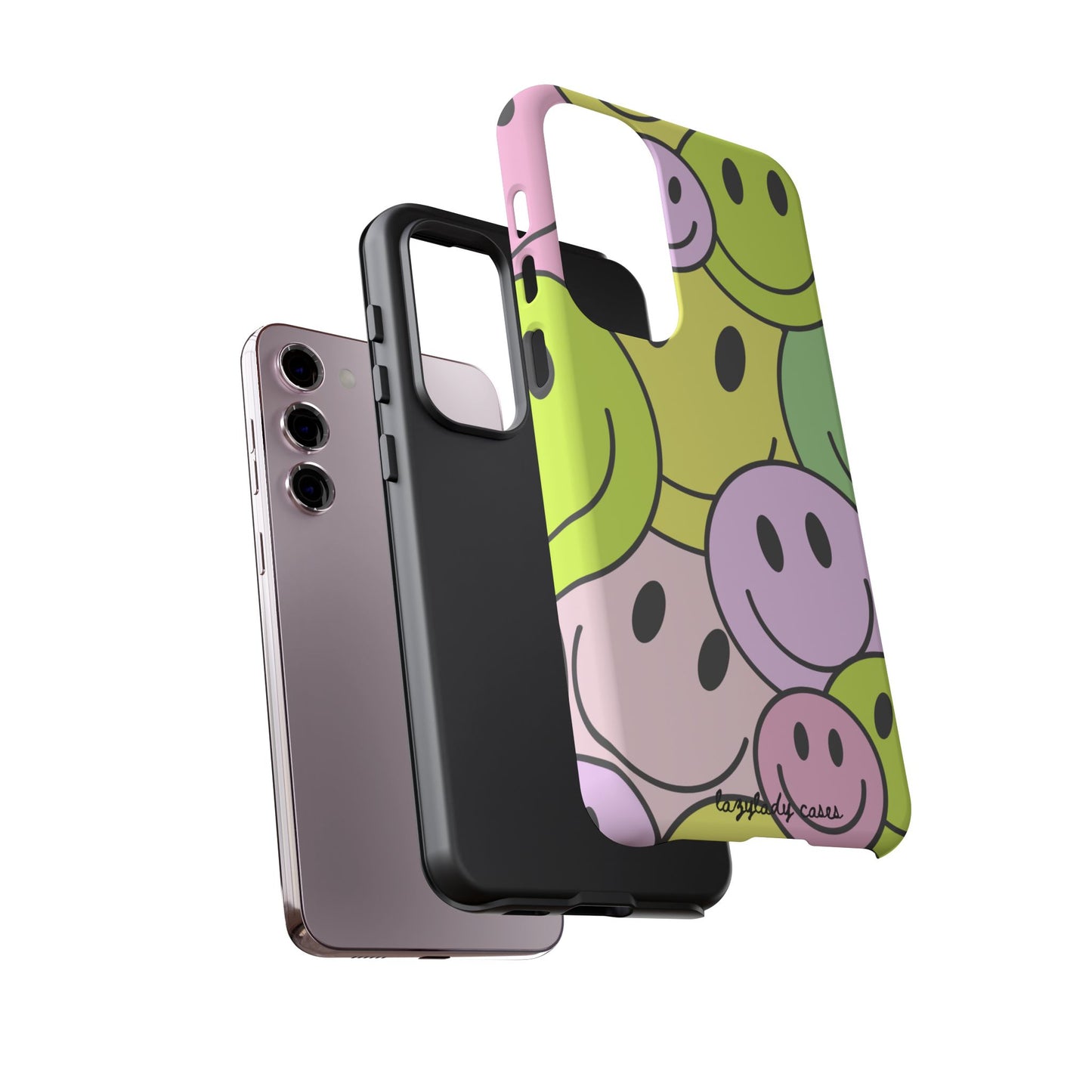 Colorful Smile Face Phone Case - Tough Protection & Fun Design