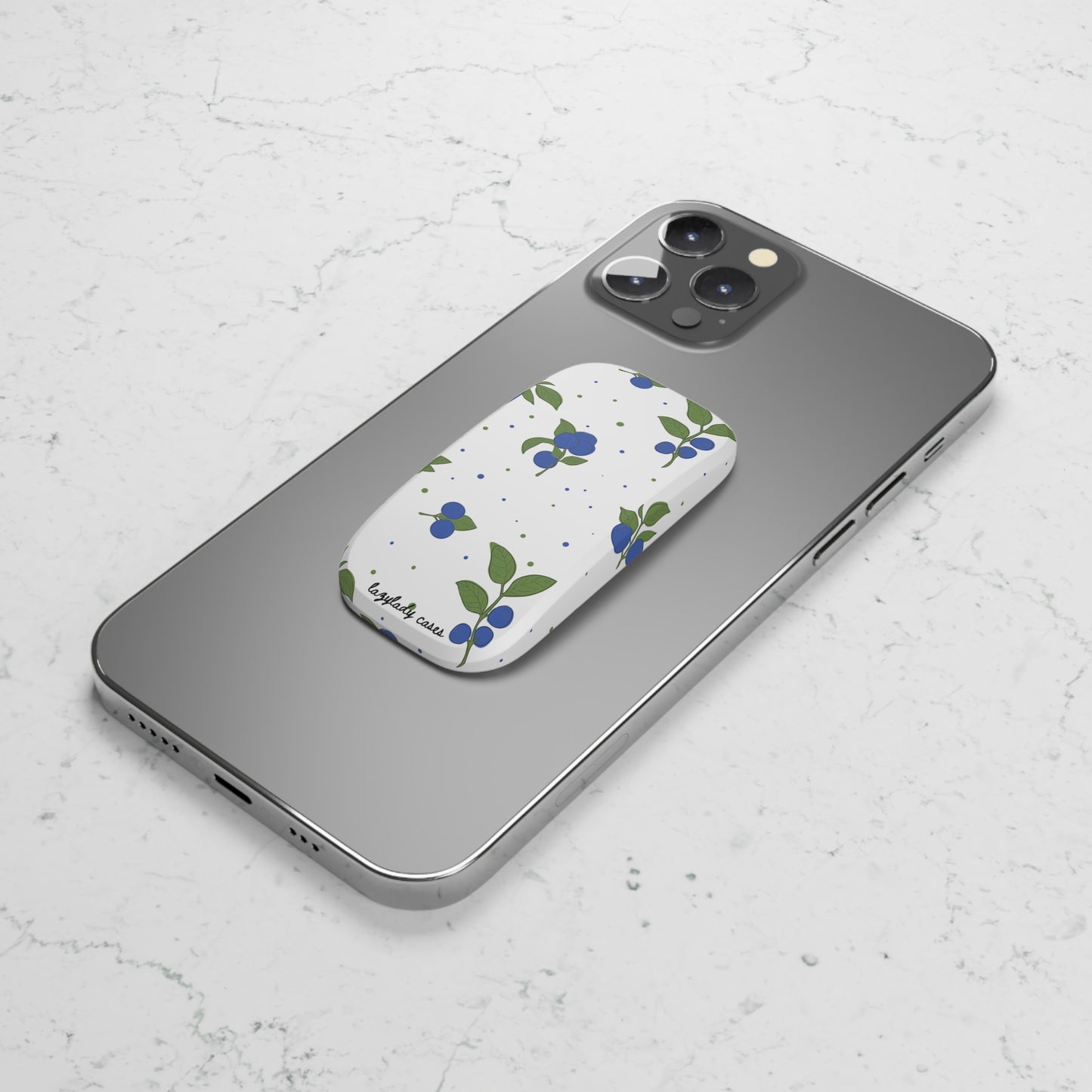Blueberry Phone Click-On Grip - Stylish & Functional Stand for Everyday Use