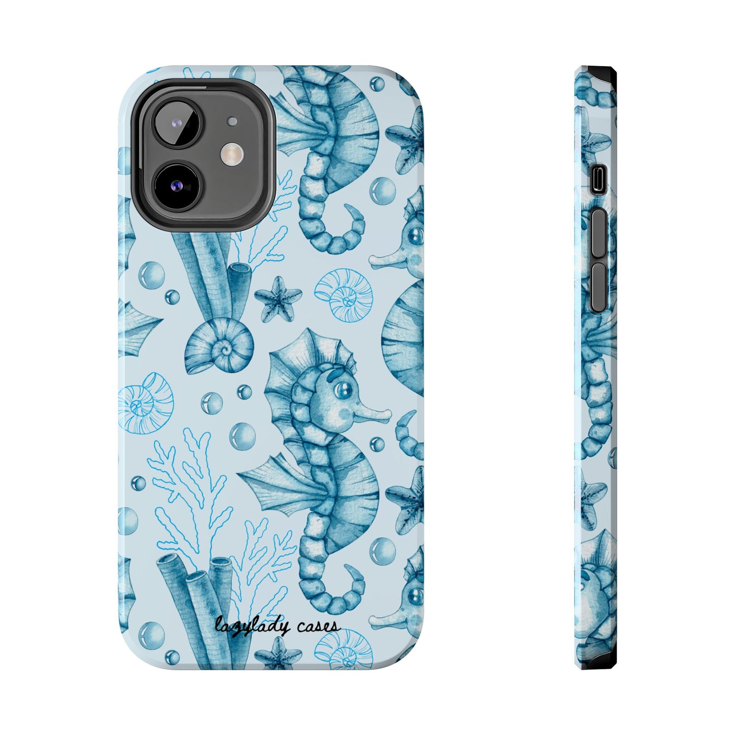 Coastal Seahorse Phone Case - Tough Protection with Beach Vibe