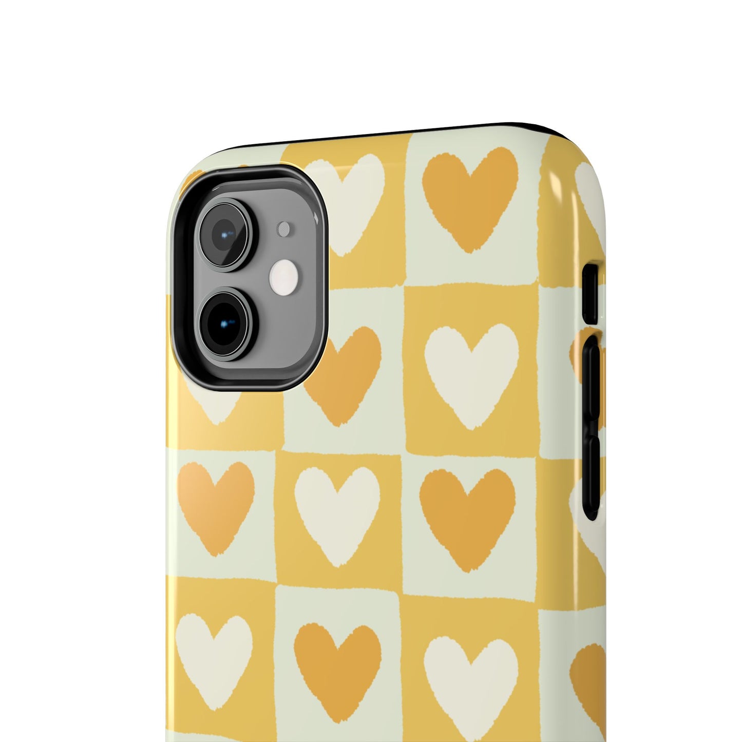 Heart Pattern Tough Phone Case - Cute & Durable for Everyday Use