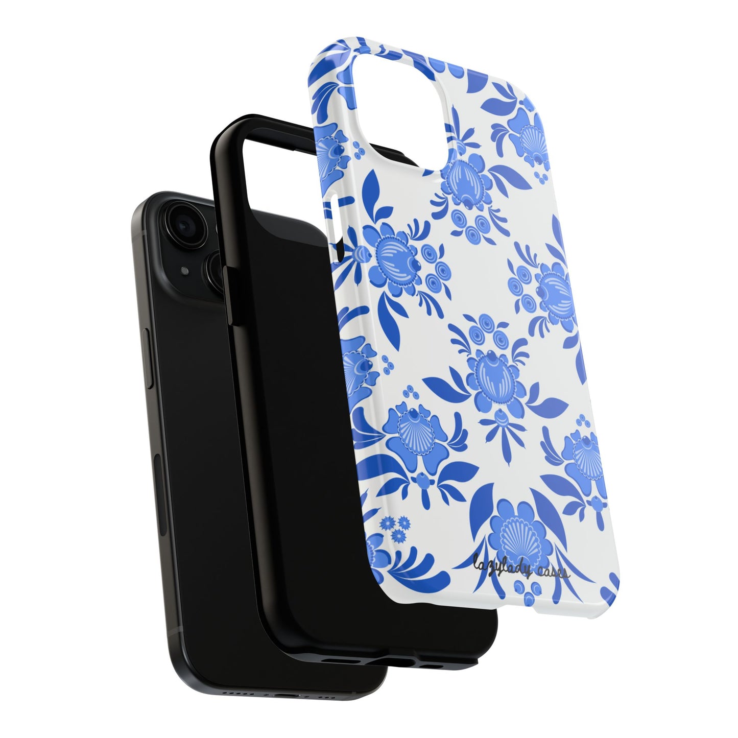 Floral Tough Phone Case - Stylish Protection for Everyday Use