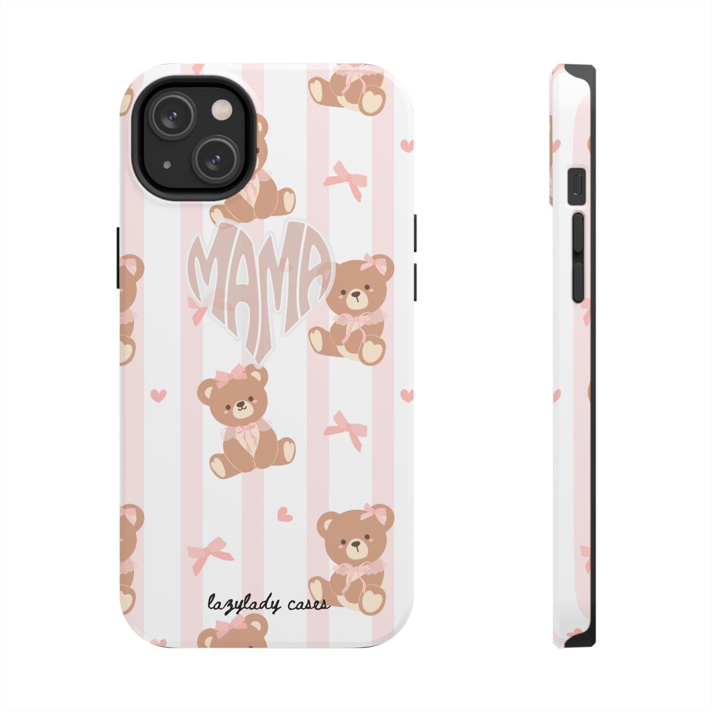 Cute Bear Mama Phone Case - Stylish Tough Case for Moms