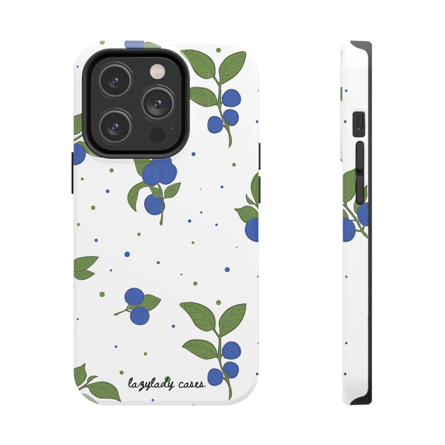 Blueberry Tough Phone Case - Durable Berry Design for Everyday Protection
